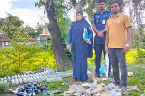 শেরপুর সিজেএম কোর্ট প্রাঙ্গণে ভারতীয় মদ, ফেনসিডিল ও গাজা ধ্বংস